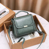 Vintage Solid Women Shoulder Bag Large Capacity PU Leather Crossbody Bag
