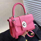 Women PU Leather Phone Sling Bag Crossbody Bag Solid
