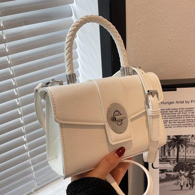 Women PU Leather Phone Sling Bag Crossbody Bag Solid