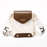 Summer Fresh Women Shoulder Bag PU Leather Beading Pendant