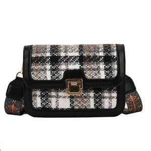 Classical Woolen Flap Bag Women Crossbody Lady Bag
