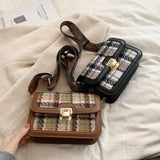 Classical Woolen Flap Bag Women Crossbody Lady Bag