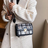Classical Woolen Flap Bag Women Crossbody Lady Bag