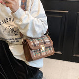 Classical Woolen Flap Bag Women Crossbody Lady Bag