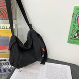 Teenager Canvas Sling Hobo Bag 90s Y2K Grunge Ita Medium Size Pouch