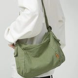 Teenager Canvas Sling Hobo Bag 90s Y2K Grunge Ita Medium Size Pouch