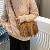 Winter Women's PU Leather Small Crossbody Bags Shoulder Purses Handbag
