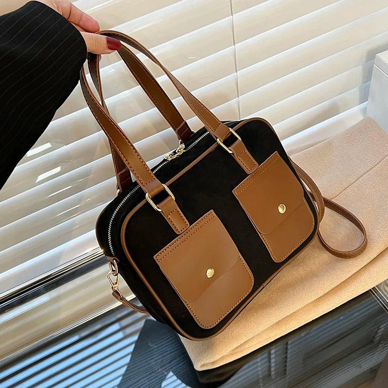 Winter Women's PU Leather Small Crossbody Bags Shoulder Purses Handbag