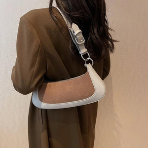 High Flock Armpit Bags Clutch Stitching Underarm Bags Shoulder Bags