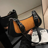 High Flock Armpit Bags Clutch Stitching Underarm Bags Shoulder Bags