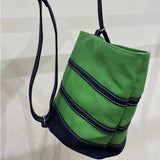 Striped Canvas Purses Ins Shoulder All-match Tote Bags for Women