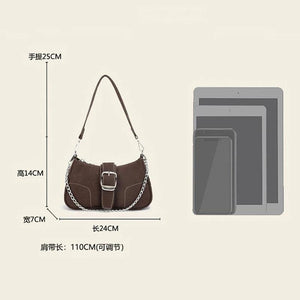Soft-faced Underarm Clutch: High-quality Texture Shoulder Chain Handbag