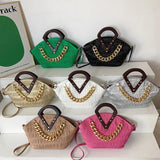 Thick Chain Cloud Bags Crossbody Handbag Shoulder Big Totes