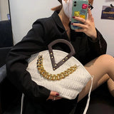 Thick Chain Cloud Bags Crossbody Handbag Shoulder Big Totes