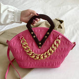 Thick Chain Cloud Bags Crossbody Handbag Shoulder Big Totes