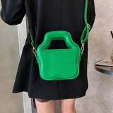 INS Women Party Small Tote Clutch Crossbody Bags Green Yellow Shoulder Bags