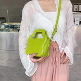 INS Women Party Small Tote Clutch Crossbody Bags Green Yellow Shoulder Bags