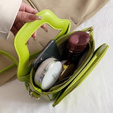 INS Women Party Small Tote Clutch Crossbody Bags Green Yellow Shoulder Bags
