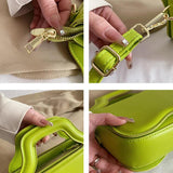 INS Women Party Small Tote Clutch Crossbody Bags Green Yellow Shoulder Bags