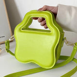INS Women Party Small Tote Clutch Crossbody Bags Green Yellow Shoulder Bags