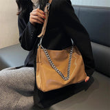 Vintage Winter Shoulder Bag Small Chain Crossbody Handbag