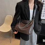 Vintage Winter Shoulder Bag Small Chain Crossbody Handbag