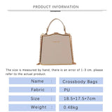 PU Crossbody Bags for Woman Leather Square Female Shoulder Bag Ladies Handbag