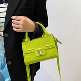 Women Green Messenger Bags Famous High Brown Handbag Shoulder Bags