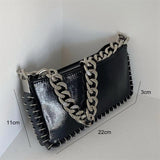 High Sense Chain Purses and Handbags Girl Small Square Tote Bags for Women