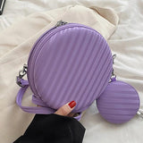Green Purple Shoulder Bags PU Leather Crossbody Handbag Evening Clutch