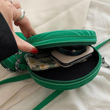 Green Purple Shoulder Bags PU Leather Crossbody Handbag Evening Clutch