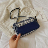 Retro Woolen Cloth Shoulder Bag for Women All-match Handbag Square Armpit Bag