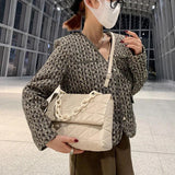 INS Women's Evening Clutch Chain Messenger Bags Thick Chain Shoulder Bags