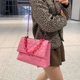 INS Women's Evening Clutch Chain Messenger Bags Thick Chain Shoulder Bags