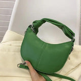 Retro High-end Saddle Bag Casual All-match Bow Hand-held Messenger Womens