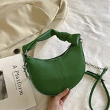 Retro High-end Saddle Bag Casual All-match Bow Hand-held Messenger Womens