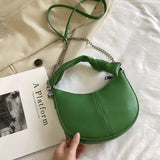 Retro High-end Saddle Bag Casual All-match Bow Hand-held Messenger Womens