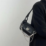 High-end Love Chain Cylinder Shoulder Bag for Women