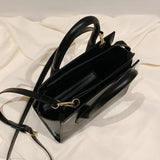 Solid Cowhide Handbags Small Totes Green Messenger Bags