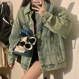 Denim Shoulder Bags for Women Large Capacity Canvas Crossbody Bags