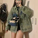 Denim Shoulder Bags for Women Large Capacity Canvas Crossbody Bags