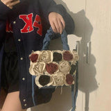 Denim Shoulder Bags for Women Large Capacity Canvas Crossbody Bags