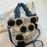 Denim Shoulder Bags for Women Large Capacity Canvas Crossbody Bags
