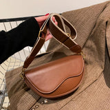 Vintage Saddle Messenger Bag Women's Handbags One-Shoulder Tote