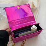 Women Flap Crossbody Bag Orange Handbag Totes Party Clutch
