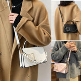 Women Shoulder Bags Hasp Crossbody Bags Solid Black/White/Pink/Red Bolsa