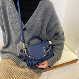 Women Shoulder Bags Hasp Crossbody Bags Solid Black/White/Pink/Red Bolsa