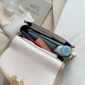 Small Chain Flap Shoulder Bags for Women Tote Crossbody Bag Scarves Ladies Tote