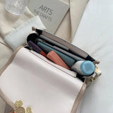 Small Chain Flap Shoulder Bags for Women Tote Crossbody Bag Scarves Ladies Tote