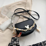 Small Chain Flap Shoulder Bags for Women Tote Crossbody Bag Scarves Ladies Tote
